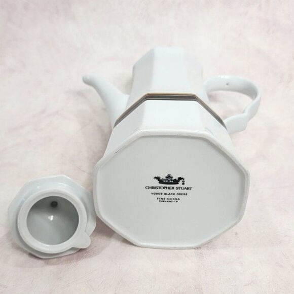 christopher stuart china black dress Vintage Moriyama pitcher and creamer set  Nom Nom Emporium